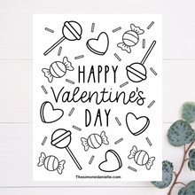 Load image into Gallery viewer, Valentine’s Day Coloring Page
